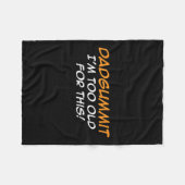 Funny Dadgummit Phrase Birthday Graphic Fleecedecke (Vorderseite (Horizontal))