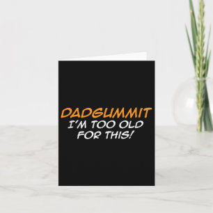 Funny Dadgummit Phrase Birthday Graphic Karte