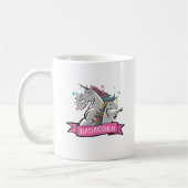 Funny Dadicorn Unicorn Vater und Kid Gift Graphics Kaffeetasse (Links)