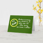 Funny Dadism, Best Vater Card Karte (Gelbe Blume)