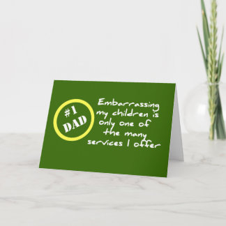 Funny Dadism, Best Vater Card Karte