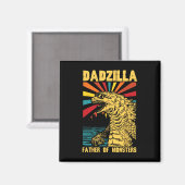 Funny Dadzilla Vater der Monster Vintager Tod Magnet (Vorderseite/Rückseite)