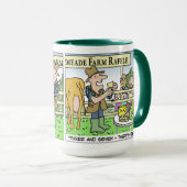 Funny Dairy Bauer am Tag der landwirtschaftlichen  Tasse (VorderseiteRechts)