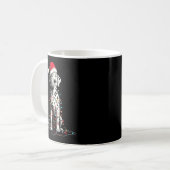 Funny Dalmatian Christmas Graphics Dog Lights Love Kaffeetasse (Vorderseite Links)