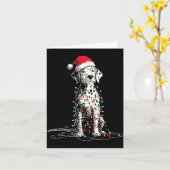 Funny Dalmatian Christmas Graphics Dog Lights Love Karte (Gelbe Blume)