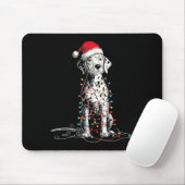 Funny Dalmatian Christmas Graphics Dog Lights Love Mousepad (Mit Mouse)