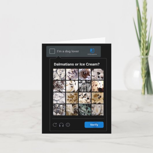 Funny Dalmatian Or Ice Cream Meme Dog Mom Dog Dad Karte (Vorderseite)