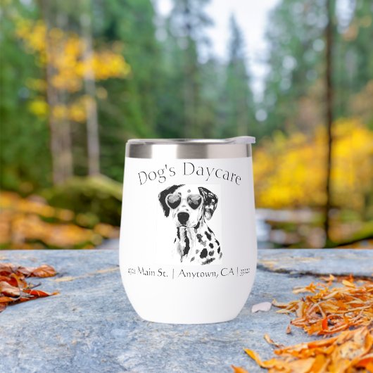 Funny Dalmatiner Dog Business (Außenbereich)