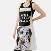 Funny Dalmatiner Hund für Snacks Aquarellkunst Schürze (InSitu)