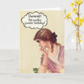 Funny Dammit nicht noch ein Freakin Geburtstag Karte (Gelbe Blume)