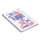 Funny Dance All Night Zitat - Tänzer Notizblock (Rechte Seite)