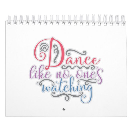 Funny Dance like No Ones Watching Tanzbären Kalender (Titelbild)