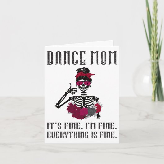Funny Dance Mama tanzt Mutter einer Tänzerin Mama Karte (Vorderseite)