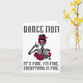 Funny Dance Mama tanzt Mutter einer Tänzerin Mama Karte (Gelbe Blume)