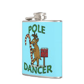 Funny Dancer Christmas Rentier Pub Flachmann (Links)