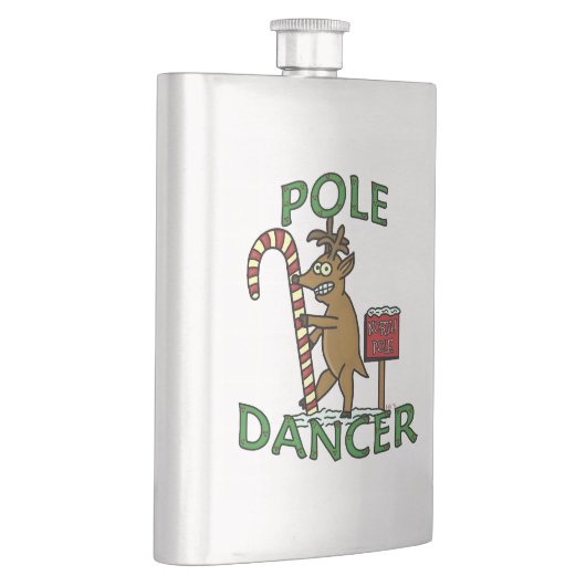 Funny Dancer Christmas Rentier Pub Flachmann (Rechts)