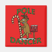 Funny Dancer Christmas Rentier Pub Magnet (Vorne)