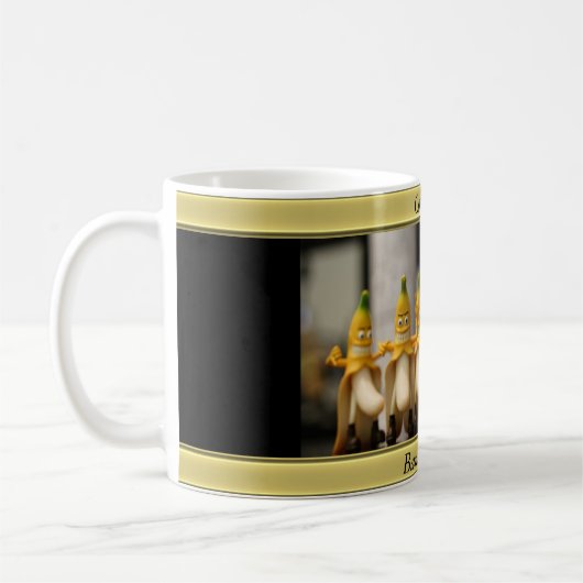 Funny Dancing Banana coffee Cup Kaffeetasse (Links)