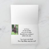 Funny Dancing Bear Geburtstag Tierischer Spaß Karte (Innenseite)