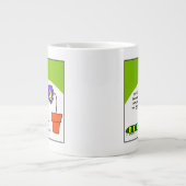 Funny Dancing Cartoon Raupe Dancer Jumbo-Tasse (Vorderseite)