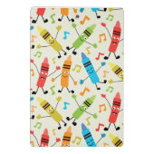 Funny Dancing Crayons mit maßgeschneiderten Musikn Mini Klemmbrett (Rückseite)
