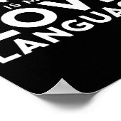 Funny Dancing Lover Dancing ist meine Liebe Poster (Ecke)