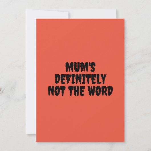 Funny Dancing Mummies Rapt mit Spannung Einladung (Rückseite)