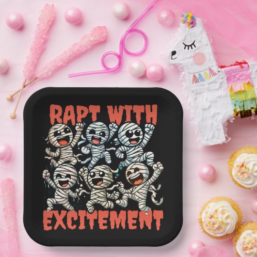 Funny Dancing Mummies Rapt mit Spannung Pappteller (Party)