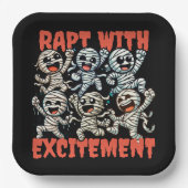 Funny Dancing Mummies Rapt mit Spannung Pappteller (Vorderseite)