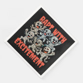 Funny Dancing Mummies Rapt mit Spannung Serviette (Ecke)