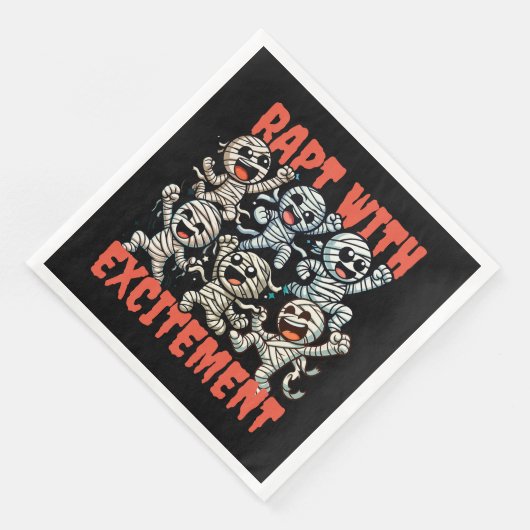 Funny Dancing Mummies Rapt mit Spannung Serviette (Ecke)