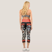 Funny Dancing Mummies the Word Capri Leggings (Rückseite)