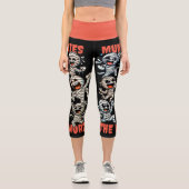 Funny Dancing Mummies the Word Capri Leggings (Vorderseite)