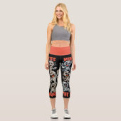 Funny Dancing Mummies the Word Capri Leggings (Vorderseite)