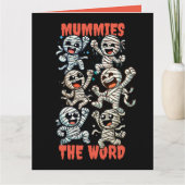 Funny Dancing Mummies the Word Karte (Vorderseite)