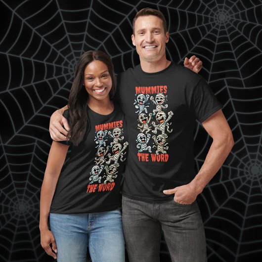 Funny Dancing Mummies the Word T-Shirt