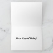 Funny Dancing Orange Party Cat Karte (Innenseite)