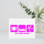 Funny Dancing Postkarte (Stehend Vorderseite)