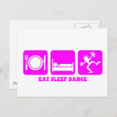 Funny Dancing Postkarte (Vorne/Hinten)