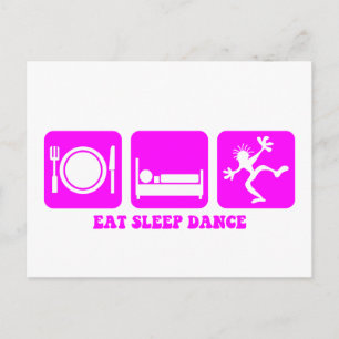 Funny Dancing Postkarte