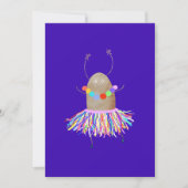 Funny Dancing Potato Einladung (Vorderseite)