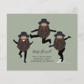 FUNNY Dancing RABBI Personalisiert mit Text Flyer (Vorne)