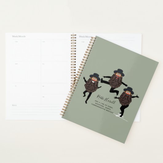 FUNNY Dancing RABBI Personalisiert mit Text Planer (Anzeige)