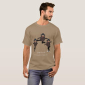 FUNNY Dancing RABBI Personalisiert mit Text T-Shirt (Vorne ganz)