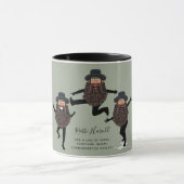 FUNNY Dancing RABBI Personalisiert mit Text Tasse (Zentrum)