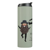 FUNNY Dancing RABBI Personalisiert mit Text Thermosbecher (Nach links gedreht)