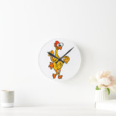 Funny Dancing Rubber Chicken Runde Wanduhr (Zuhause)
