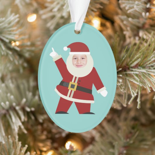 Funny Dancing Santa Foto Ornament (Baum)