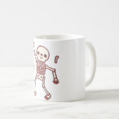 Funny Dancing Skeleton 3D Anaglyph Style Kaffeetasse (VorderseiteRechts)
