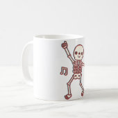Funny Dancing Skeleton 3D Anaglyph Style Kaffeetasse (Vorderseite Links)